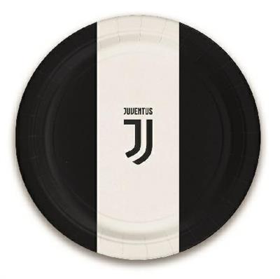 PIATTO 23 CM JUVENTUS 8 PZ PRODOTTO UFFICIALE