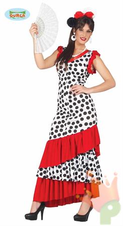 COSTUME SAPAGNOLA FLAMENCO ADULTA TAGLIA L 42 44