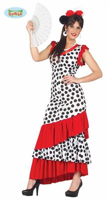 COSTUME SAPAGNOLA FLAMENCO ADULTA TAGLIA L 42 44