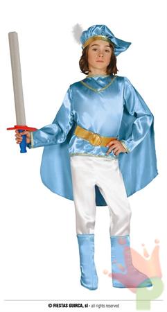 COSTUME PRINCIPE AZZURRO BAMBINO 5-6 ANNI