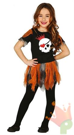 COSTUME SCHELETRO BAMBINA TG. 5-6 ANNI E1