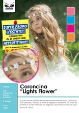 CORONCINA FIORI CON LUCI