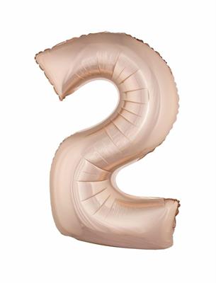 PALLONCINO MYLAR 40INCH NUMERO MAXI 2 ROSA