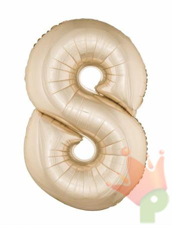 PALLONCINO MYLAR 40INCH NUMERO MAXI 8 ROSA