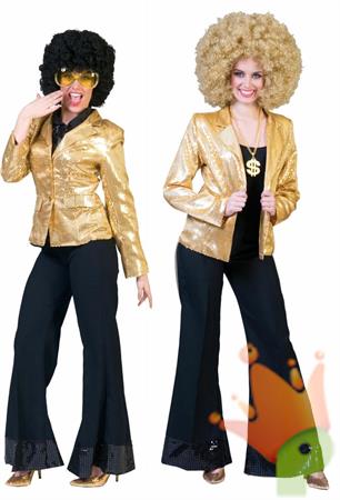 COSTUME DONNA GIACCA PAIETTATA ORO TG. 44-46