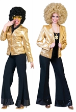 COSTUME DONNA GIACCA PAIETTATA ORO TG. 44-46