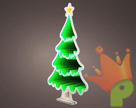 FIGURA LUMINOSA ALBERO DI NATALE 126LED MULTICOLOR/BIANCOFREDDO