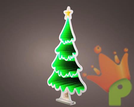 FIGURA LUMINOSA ALBERO DI NATALE 306 LED MULTICOLOR/BIANCO FREDD