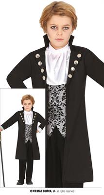 COSTUME VAMPIRO D'ARGENTO BAMBINO TG. 5-6 ANNI