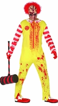 COSTUME ZOMBIE BURGER CLOWN ADULTO TG. 54-56 XL