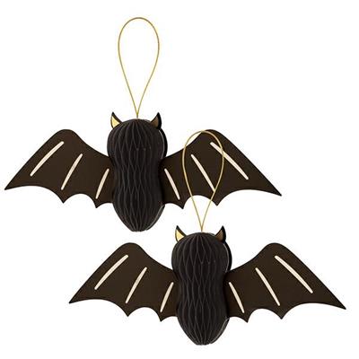 PIPISTRELLI IN CARTA CON DETTAGLI ORO 110 GR 256 CM 2 PZ