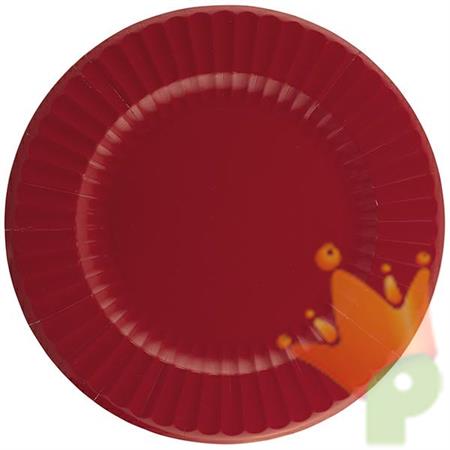 SOTTOPIATTI IN CARTA ROSSO RUBINO 33 CM 6 PZ