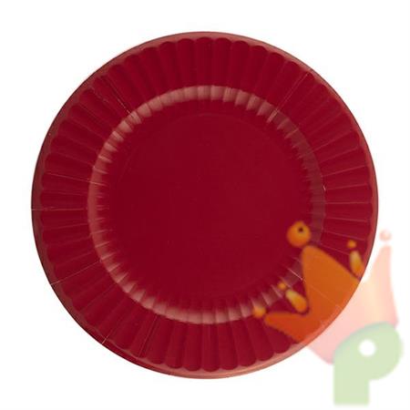 PIATTI IN CARTA ROSSO RUBINO 27 CM 8 PZ