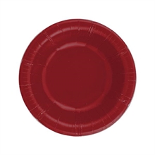 PIATTI IN CARTA ROSSO RUBINO 24 CM 8 PZ