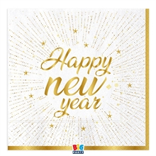 TOVAGLIOLI HAPPY NEW YEAR GOLD 33X33 16 PZ