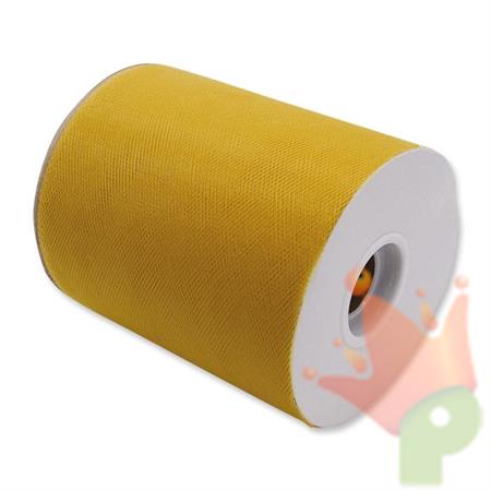 ROTOLO TULLE 12,5X100MT ORO MATTO