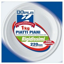 PIATTI PIANI 22CM BIANCO 1KG