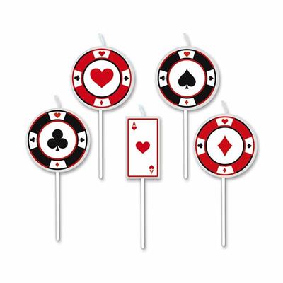 CANDELINE PICKS 8CM BIG POKER 5PZ