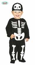 COSTUME SCHELETRO CARINO TG. 1-2 ANNI