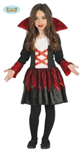 COSTUME BARONESSA VAMPIRA TG. 5-6 ANNI E10