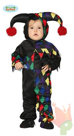 COSTUME GIULLARE MULTICOLOR TAGLIA 6-12 MESI