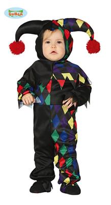 COSTUME GIULLARE MULTICOLOR TG. 12-24 MESI E11