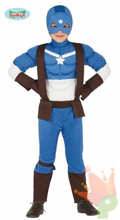 COSTUME CAPITAN AMERICA TG. 5-6 ANNI