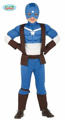 COSTUME CAPITAN AMERICA TG. 5-6 ANNI