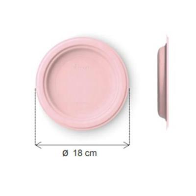 PIATTI 18CM BIO ROSA NATURANDA 18PZ