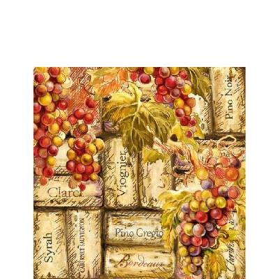 TOVAGLIOLI 25X25 3V GRAPES E CORKS 20PZ