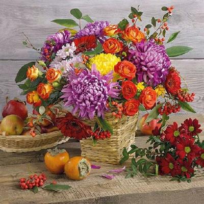 TOVAGLIOLI 33X33 3V AUTUMN BOUQUET 20PZ