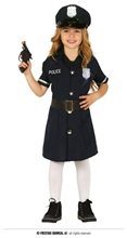 COSTUME POLIZIOTTA BAMBINA 7-9 ANNI