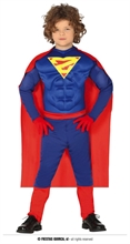 COSTUME SUPER EROE MUSCOLOSO BAMBINO  3-4 ANNI