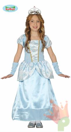 COSTUME PRINCIPESSA BLU BAMBINA 3-4 ANNI