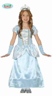 COSTUME PRINCIPESSA BLU BAMBINA 3-4 ANNI