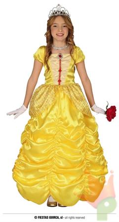 COSTUME PRINCIPESSA GIALLA BAMBINA 7-9 ANNI