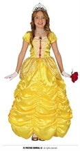 COSTUME PRINCIPESSA GIALLA BAMBINA 7-9 ANNI