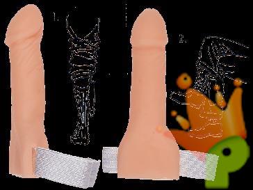 PENE IN PLASTICA CON NASTRO PER GAMBA 17,5CM