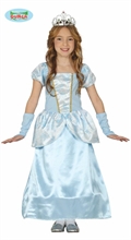 COSTUME PRINCIPESSA BLU BAMBINA 7-9 ANNI