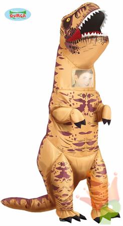 COSTUME DINOSAURO T-REX GONFIABILE ADULTO  TAGLIA L 52 54