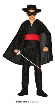 COSTUME BANDITO MASCHERATO BAMBINO 7-9 ANNI