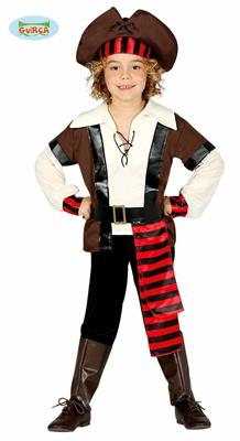 COSTUME PIRATA DEI SETTE MARI BAMBINO 5-6 ANNI