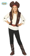 COSTUME PIRATA DEI SETTE MARI BAMBINA 5-6 ANNI