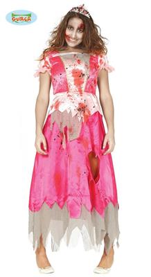 COSTUME PRINCIPESSA ZOMBIE ROSA TG. M 38-40