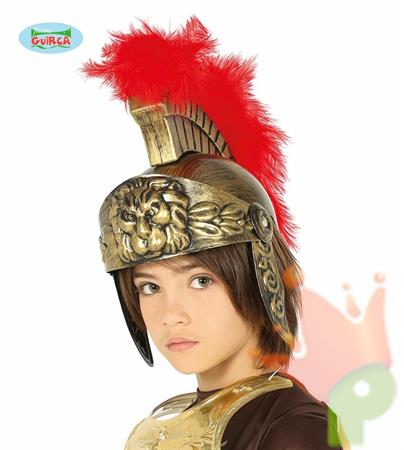 CASCO ROMANO BAMBINO CON PIUMA