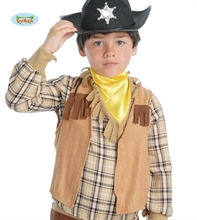 COSTUME GILLET COWBOY BAMBINO