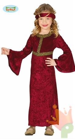 COSTUME DAMA MEDIEVALE TG. 10-12 ANNI