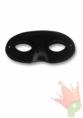 MASCHERA DOMINO SCAMOSCIATO GRANDE NERO