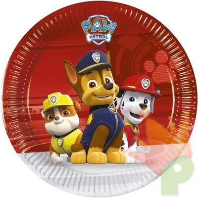 PIATTO PAW PATROL READY FOR ACTION 20 CM 8PZ