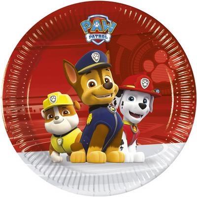 PIATTO PAW PATROL READY FOR ACTION 20 CM 8PZ